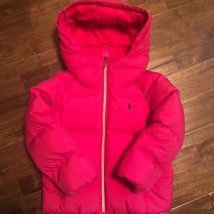 Pink Polo Ralph Lauren puffer jacket